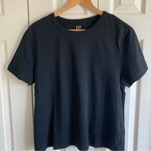 GAP Organic Cotton Black Crewneck T-Shirt Size Large